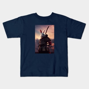 Rabbit Samurai Warrior Kids T-Shirt